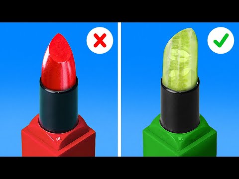 Natural Beauty hacks for Skin and Hair. Cucumber, Aloe Vera, Kiwi