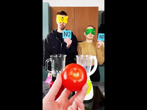 Blindfolded smoothie roulette! 🙈