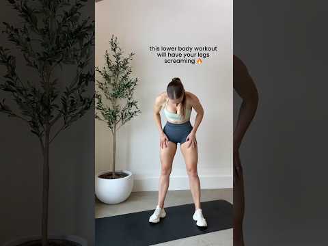 this lower body workout will have your legs screaming! #shorts