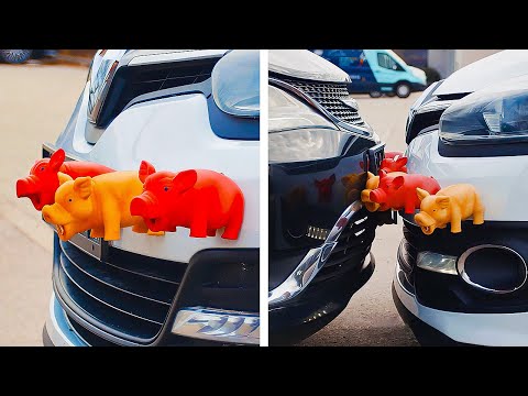 Car VS Bicycle. Lovely hacks for your Favourite Transport