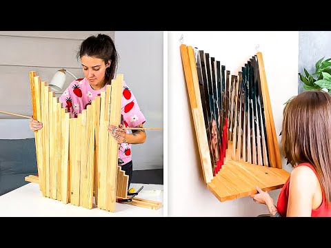Cool Furniture ideas. 2 in 1 table. Space-saving foldable table