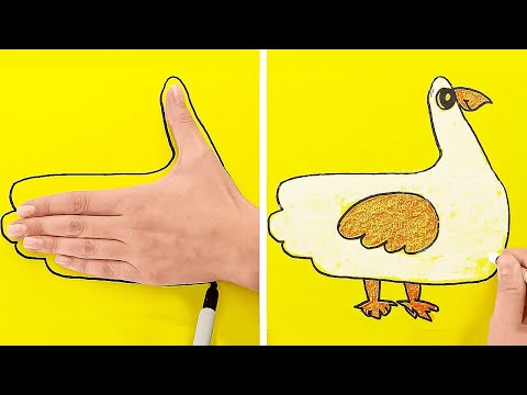 Sweet Art ideas for School and Home. Easy Drawing tricks