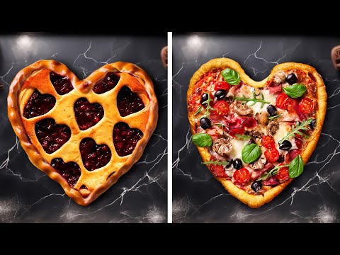 Heart-shaped food recipes for Valentine's day. Please your loved ones!