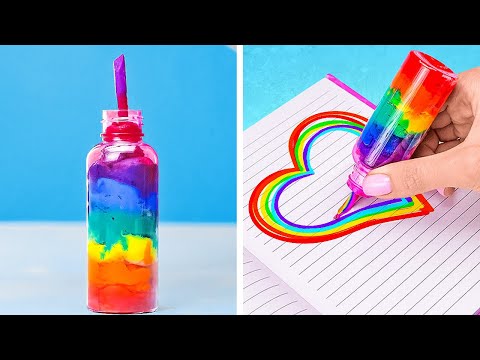 BEST DIY School supplies ideas. How to sneak candies in School. Good Teacher VS Bad Teacher