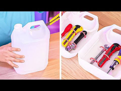 Transform old things into New. Recycling ideas for Home decoration and Organization