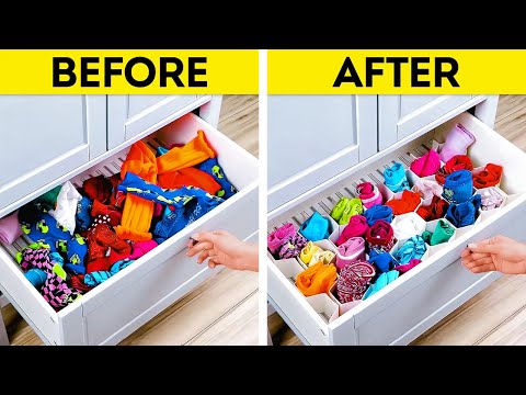 Space saving tricks and Organization ideas to make tidying much easier