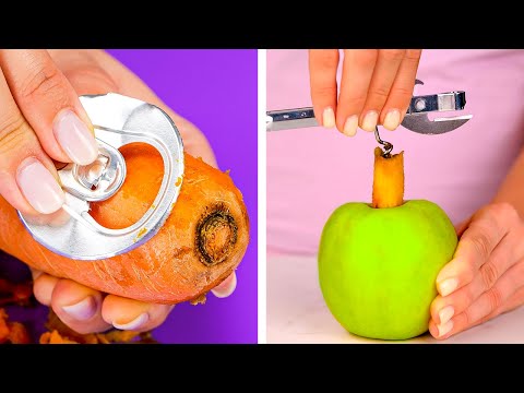 Easy techniques for peel and cut vegetables and fruits