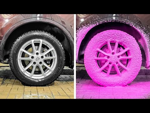 Satisfying Car Detailning. Car VS Bicycle Unbelievable hacks and projects