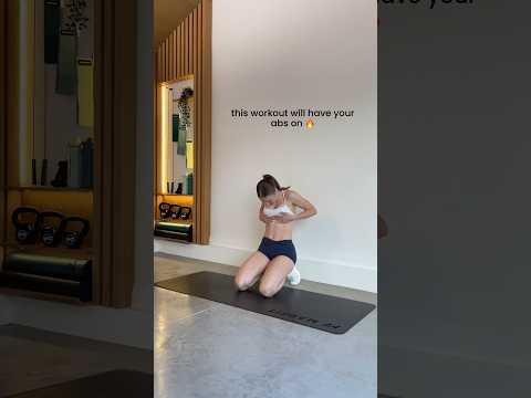 this workout will have your abs on FIRE #shorts
