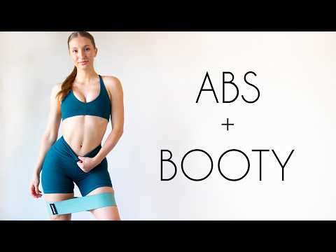 2 in 1 ABS & BOOTY Home Workout (with booty band)