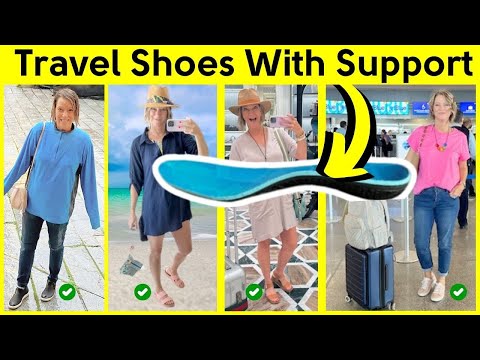 Supportive Travel Shoes for Walking / Touring / Water-Resistant