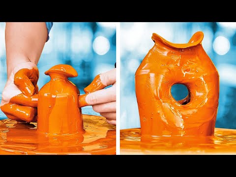 Unique Pottery techniques, hacks and tricks. Relaxing ceramic projects