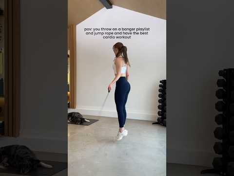 pov: you throw on a banger playlist and jump rope #shorts