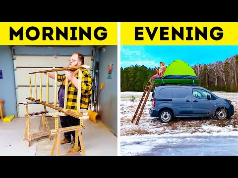 Nature VS Me. I Build a Rooftop camper! Smart Camping Solutions everyone should know