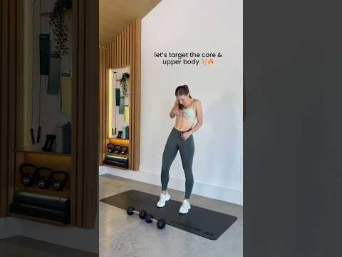 target the upper body & core with this workout! #shorts