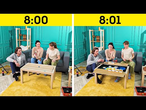 DIY Furniture projects with Unique design. Table VS Chair