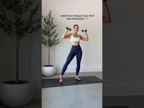 this low impact workout is NOT low intensity #shorts