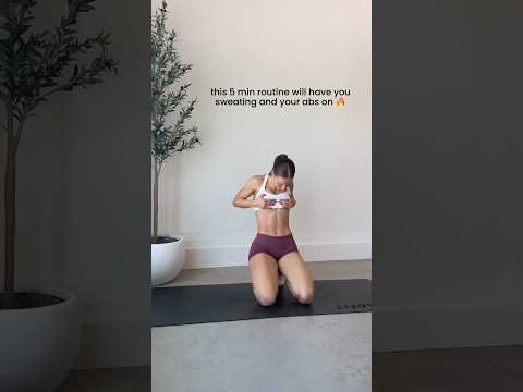 this 5 min workout will have your abs on FIRE! #shorts