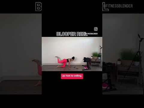 A blooper reel from Tasha's newest workout! Watch the extended bloopers at the end of the workout