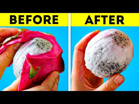 Useful hacks for peeling & cutting vegetables and fruits