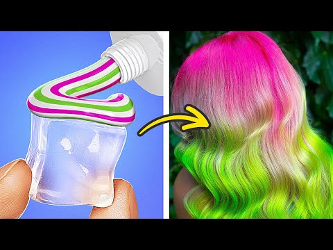 Cool Hair Dyeing Techniques, Nail Art Ideas And Makeup Trends