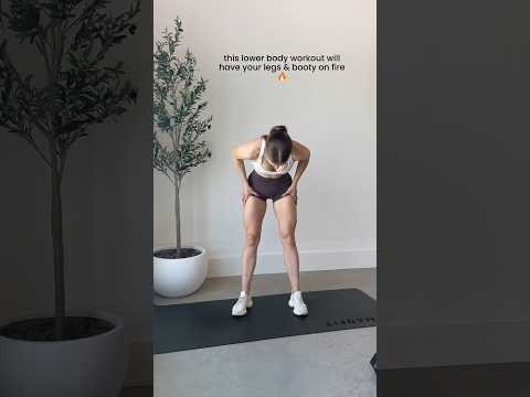 this lower body workout will have your legs & booty on FIRE! #shorts