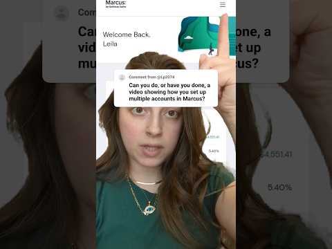 How to create multiple accounts with your Marcus HYSA (aka sinking funds/buckets)! #Marcus #hysa