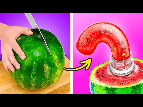Genius Tricks For Peeling And Cutting Vegetables & Fruits 🍉