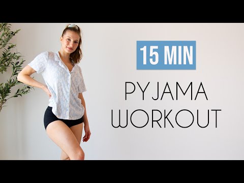 15 MIN ROLL OUT OF BED/PYJAMA WORKOUT (No jumping, No equipment)