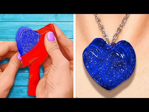 Epoxy resin VS Polymer clay VS Glue gun Crafts. Home and Decor ideas