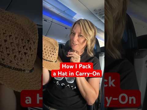 How to Pack a Hat in Carry-on Luggage #traveltips