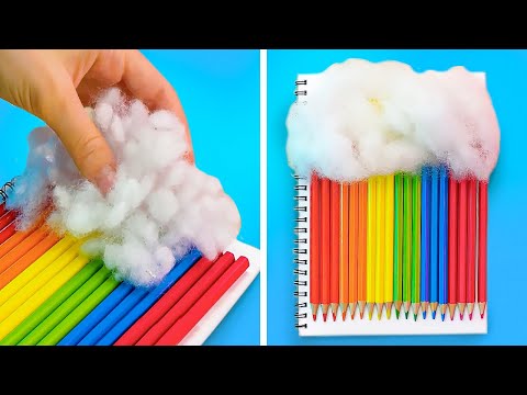Cool School crafts. Creative 3D Pen VS Glue Gun supplies you will love