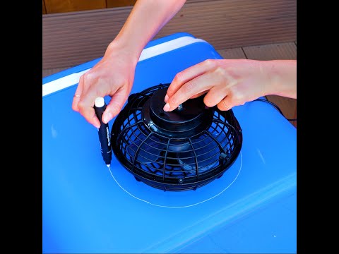 ☀️ DIY Portable AC from Everyday Storage Items