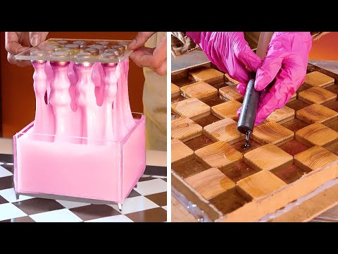 Epoxy VS Wood. Beautiful DIY projects with different materials