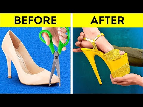 Genius Shoe Transformation Ideas: DIY Heels Makeover
