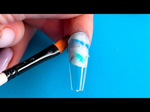 You Won't Believe This! Toothpaste Nail Art Hack ✨💅 #shorts