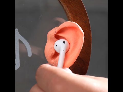 DIY a cool stand for your new wireless earphones 👂🏻 #shorts