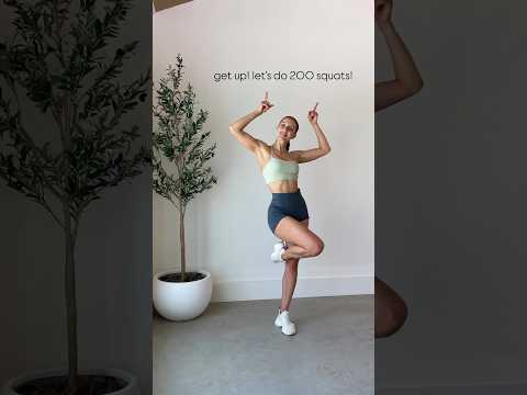 got a few mins to spare? Let’s do 200 SQUATS! #shorts