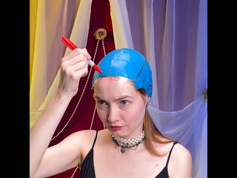 How She Crafted an Extraordinary Pearl Wig! 💇‍♀️🌟 #shorts