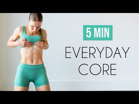 5 MIN EVERYDAY CORE WORKOUT – At Home Total Core Routine