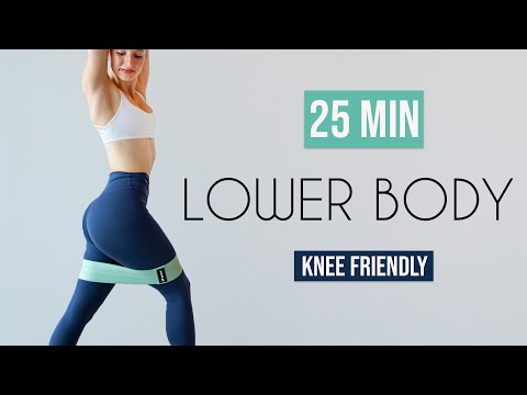 25 MIN KNEE FRIENDLY LEG WORKOUT (with Dumbbells & Booty Band)