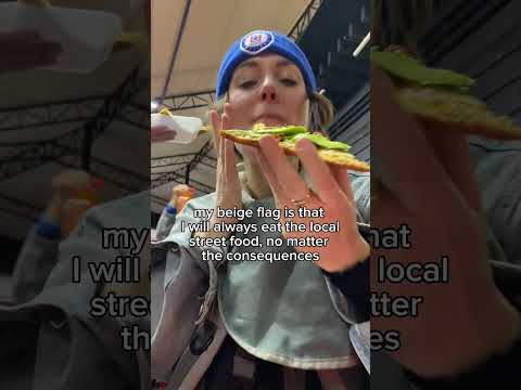 my beige flag 🤭 #travelfood #streetfood