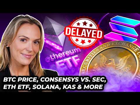 Crypto News: BTC Price Prediction, ETH ETFs, Consensys, SOL, KAS & MORE!
