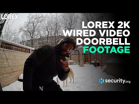 Lorex 2K Wired Video Doorbell | Sample Footage