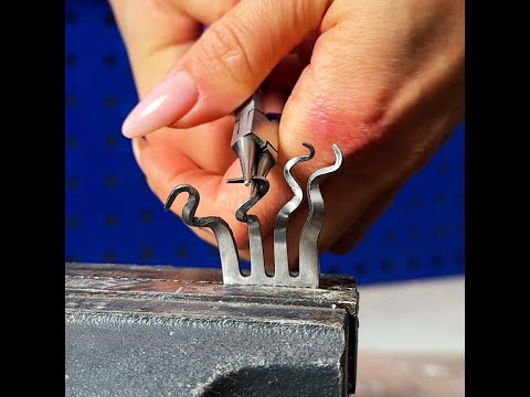 One-of-a-kind bracelet from a single fork ⭐️ #shorts