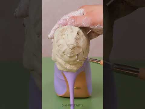 Making Lavish 3D Lion Shoes from $20 Black Heels 🦁 #shorts