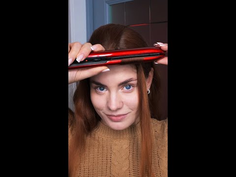 Girly secrets for perfectly curled hair using hair straightener 💇🏽‍♀️ #shorts