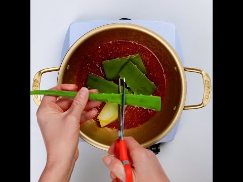 Satisfying hair mask in the making! Wait for the end 🪮 #shorts