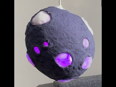 Handmade space lamp for special bedroom lighting 🚀 #shorts