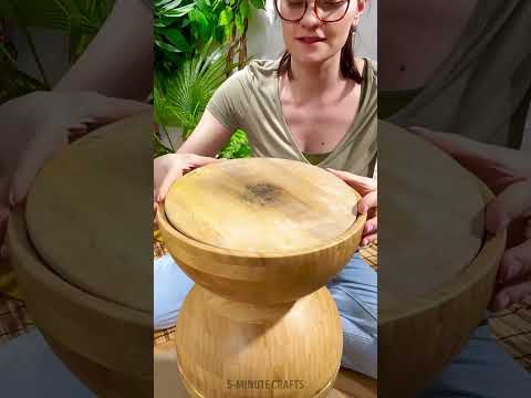 Crafting a chic stand from IKEA bowls 👌 #shorts